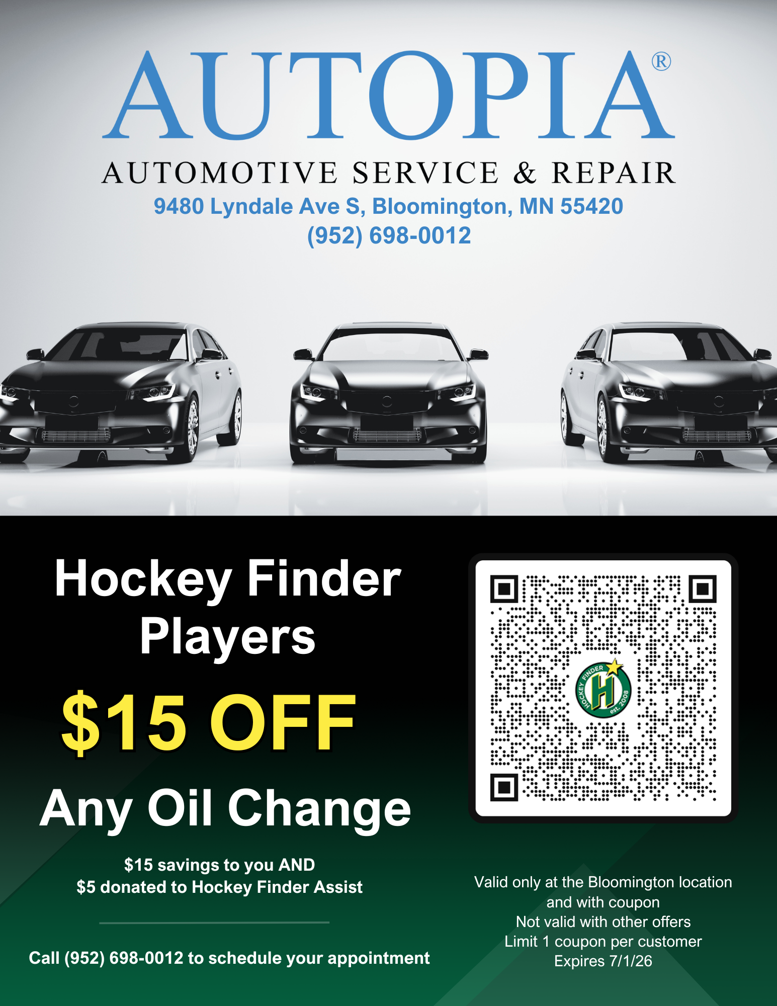 Autopia QR Code Coupon